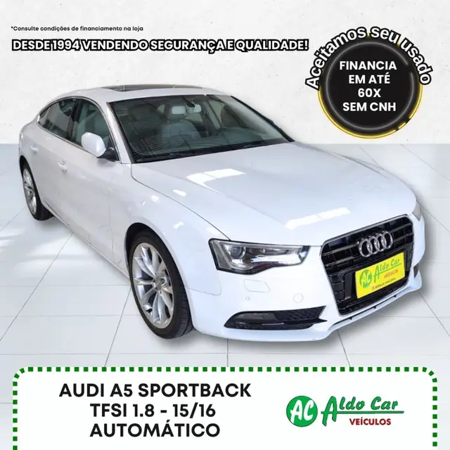 Carro Audi A5 Sportback 2016 1.8 TFSI Sportback Ambiente Multitronic