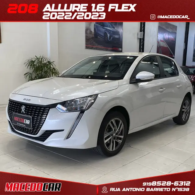Carro Peugeot 208 2023 Allure 1.6 (Flex) (Aut)