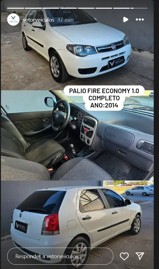 Carro Fiat Palio 2014 Fire 1.0 8V (Flex) 4p