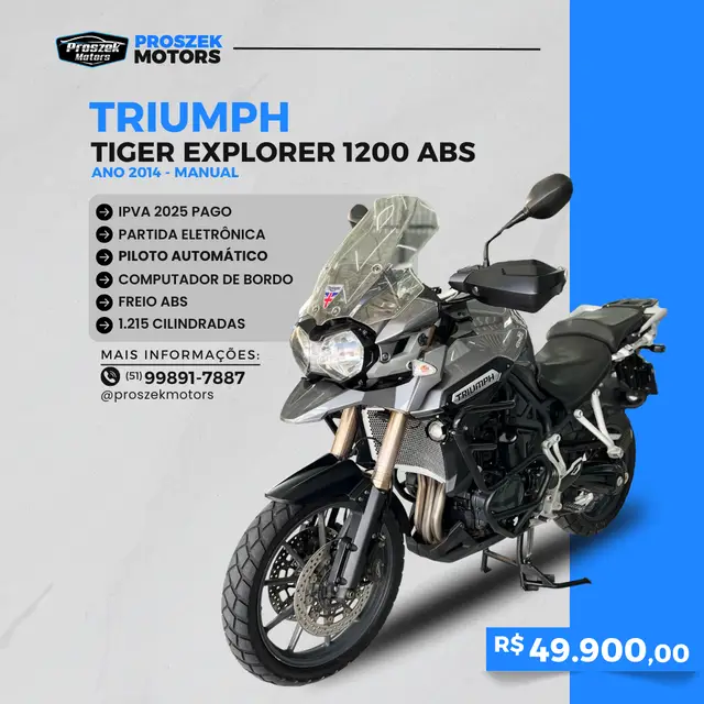 Moto Triumph Tiger 1200 2014 Explorer (ABS)