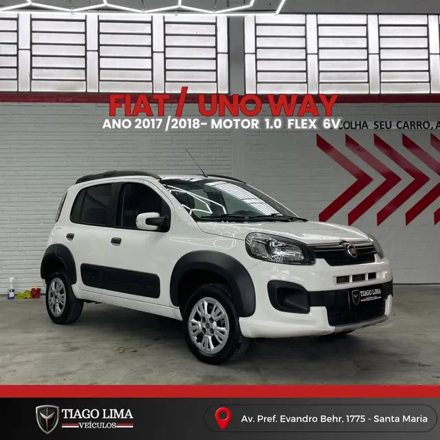 Carro Fiat Uno 2018 Way 1.0 Firefly (Flex)