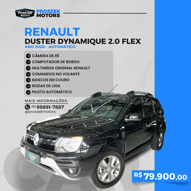 Carro Renault Duster 2020 2.0 16V Dynamique (Aut) (Flex)