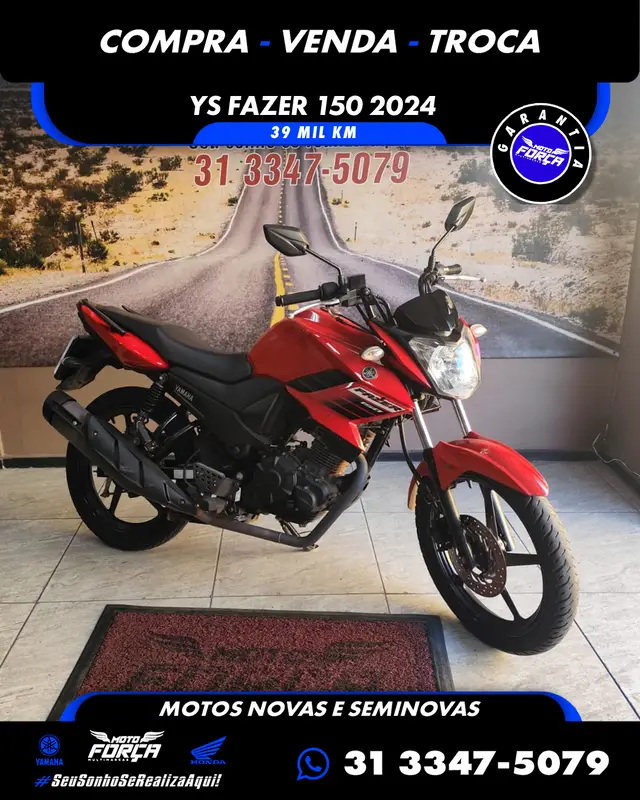 Moto Yamaha YS 150 Fazer 2024 SED