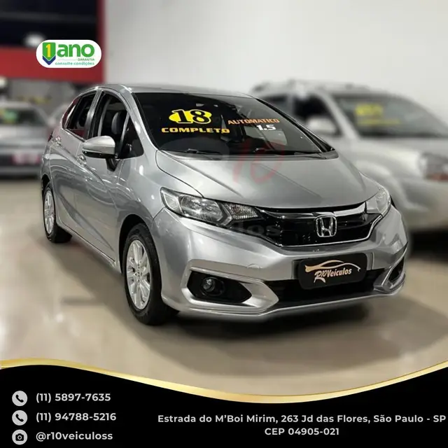 Carro Honda Fit 2018 1.5 16v LX CVT (Flex)