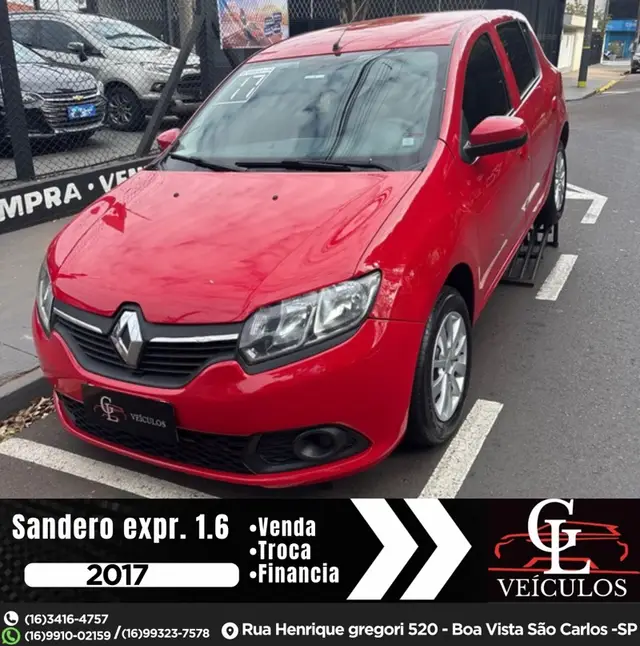 Carro Renault Sandero 2017 Expression 1.6 16V SCe (Flex)