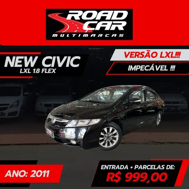 Carro Honda Civic 2011 New  LXL 1.8 16V i-VTEC (Flex)