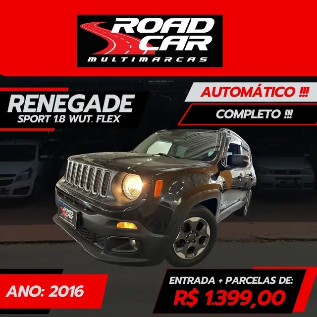 Carro Jeep Renegade 2016 Sport 1.8 4x2 (Aut) (Flex)