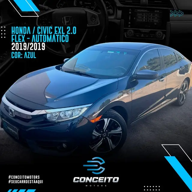 Carro Honda Civic 2019 EXL 2.0 i-VTEC CVT
