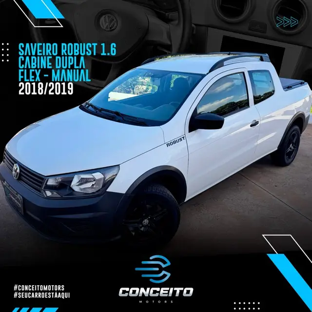 Carro Volkswagen Saveiro 2019 Robust 1.6 MSI CD (Flex)