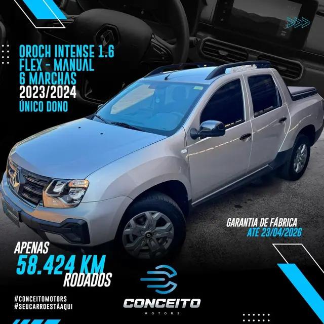 Carro Renault Oroch 2024 Intense 1.6 (Flex)