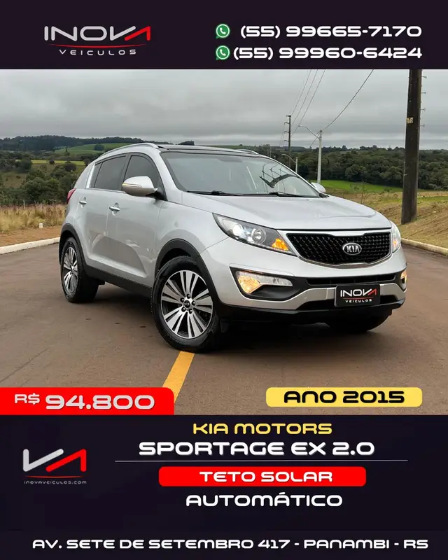 Carro Kia Sportage 2015 EX 2.0 (Flex) (Aut) P584