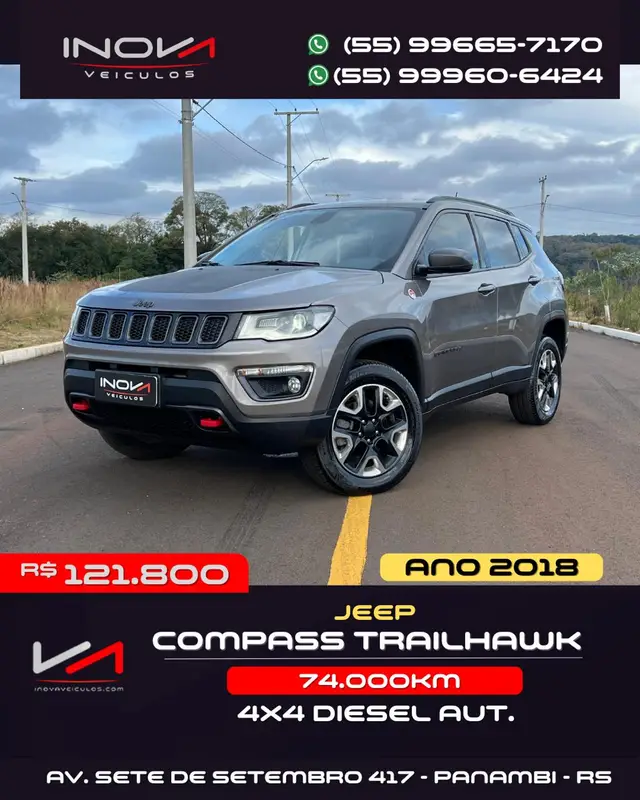 Carro Jeep Compass 2018 2.0 TDI Trailhawk 4WD (Aut)