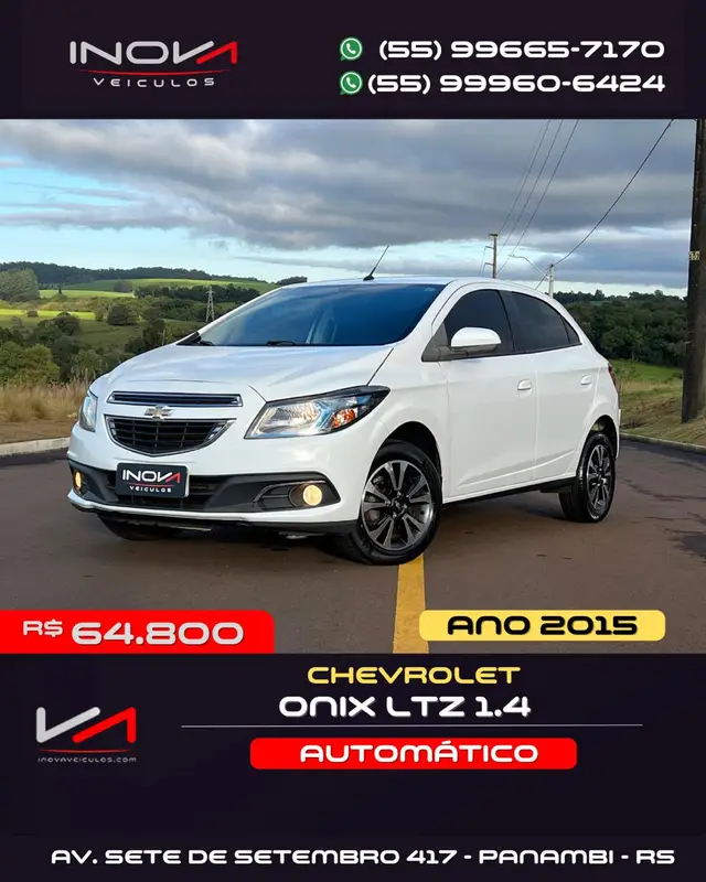 Carro Chevrolet Onix 2015 1.4 LTZ SPE/4 (Aut)