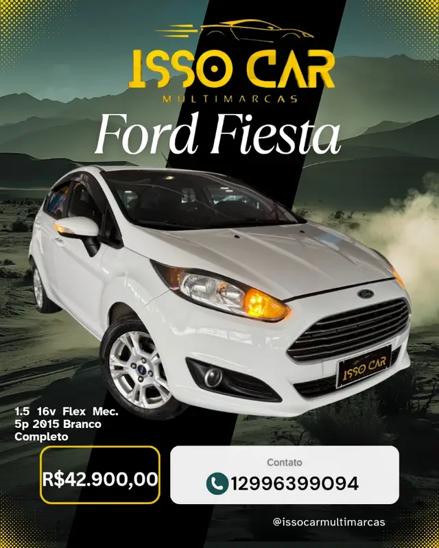 Carro Ford New Fiesta Hatch 2015 New Fiesta S 1.5 16V