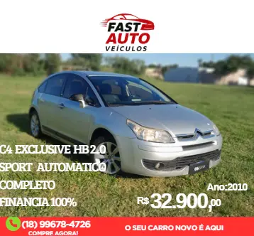 Carro Citroën C4 2010 Exclusive 2.0 (aut) (flex)