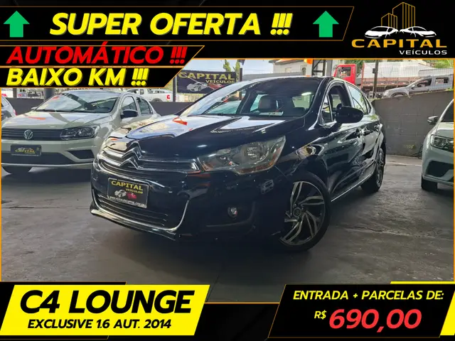 Carro Citroën C4 Lounge 2014 Exclusive 1.6 THP (Aut)