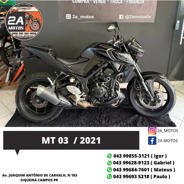 Moto Yamaha MT-03 2021 ABS