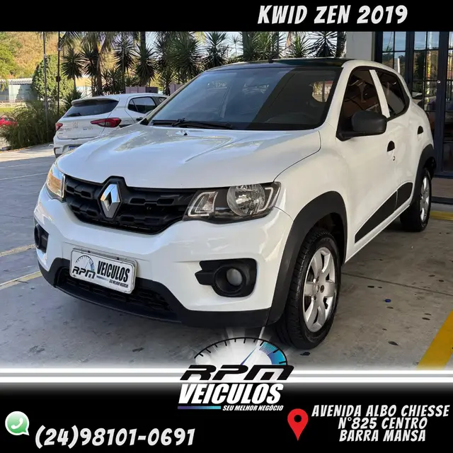 Carro Renault Kwid 2019 Zen 1.0 12v SCe (Flex)