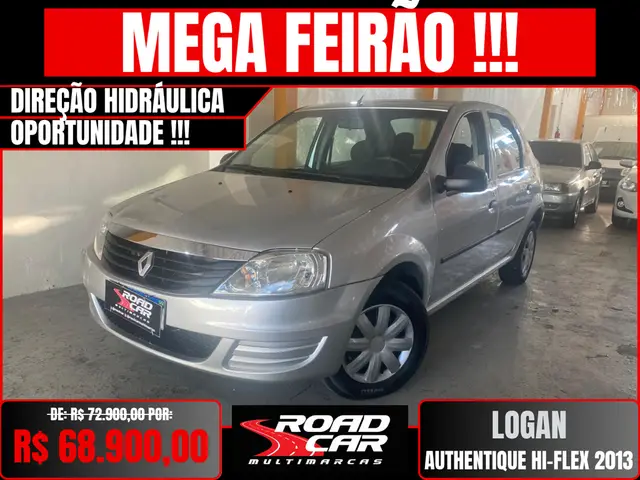 Carro Renault Logan 2013 Authentique 1.0 16V (flex)