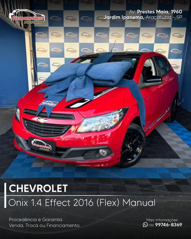 Carro Chevrolet Onix 2016 1.4 Effect SPE/4