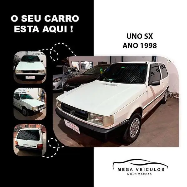 Carro Fiat Uno Mille 1998 1.0 IE