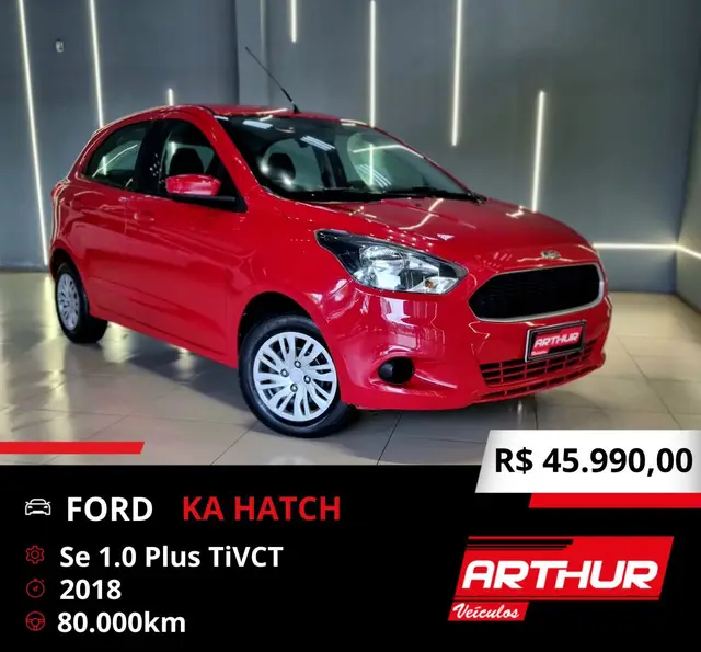 Carro Ford Ka 2018 1.0 SE Plus (Flex)