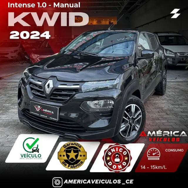 Carro Renault Kwid 2024 Intense 1.0 12v SCe (Flex)
