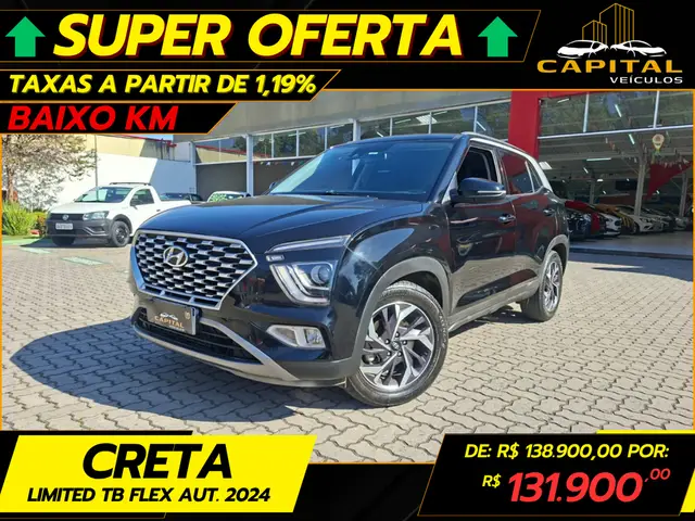 Carro Hyundai Creta 2024 Limited 1.0 Turbo (Aut) (Flex)