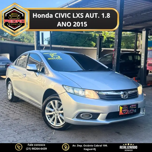 Carro Honda Civic 2015 LXS 1.8 i-VTEC (Aut) (Flex)