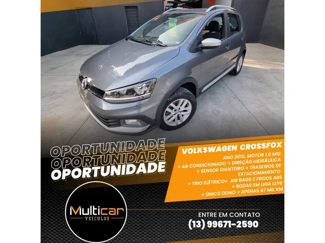 Carro Volkswagen CrossFox 2016 1.6 16v MSI (Flex)
