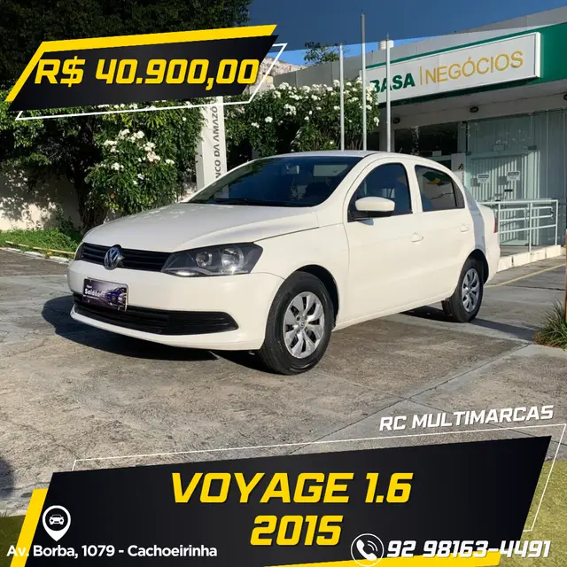 Carro Volkswagen Voyage 2015 1.6 Trendline (Flex)
