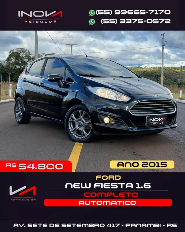 Carro Ford New Fiesta Hatch 2015 New Fiesta SE 1.6 16V PowerShift