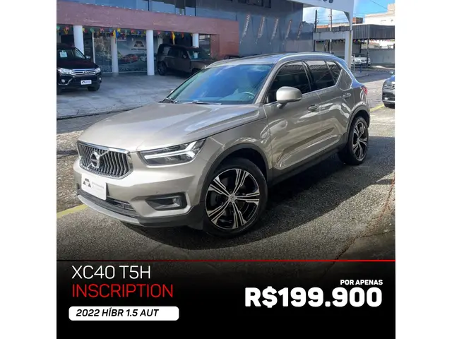 Carro Volvo XC40 2022 Inscription 1.5 T5 Hybrid AWD (Aut)