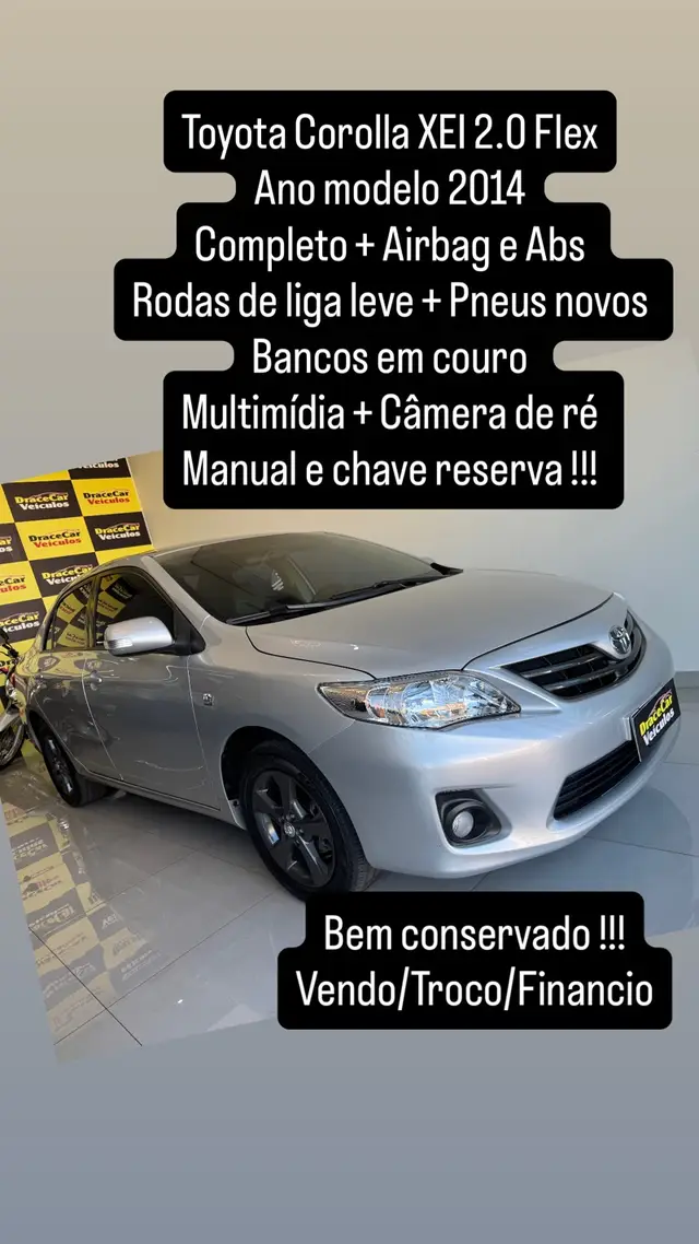 Carro Toyota Corolla 2014 2.0 XEi Multi-Drive S (Flex)