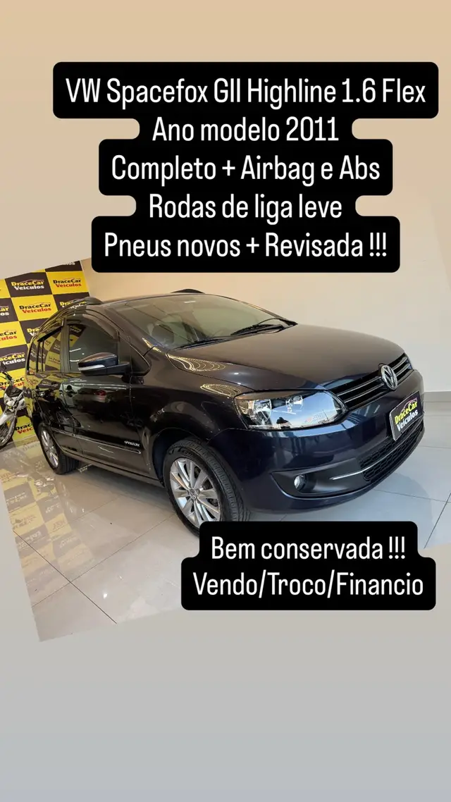 Carro Volkswagen SpaceFox 2011 Sportline 1.6 8V (Flex)