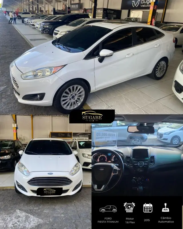 Carro Ford New Fiesta Sedan 2015 1.6 Titanium PowerShift Plus (Flex)