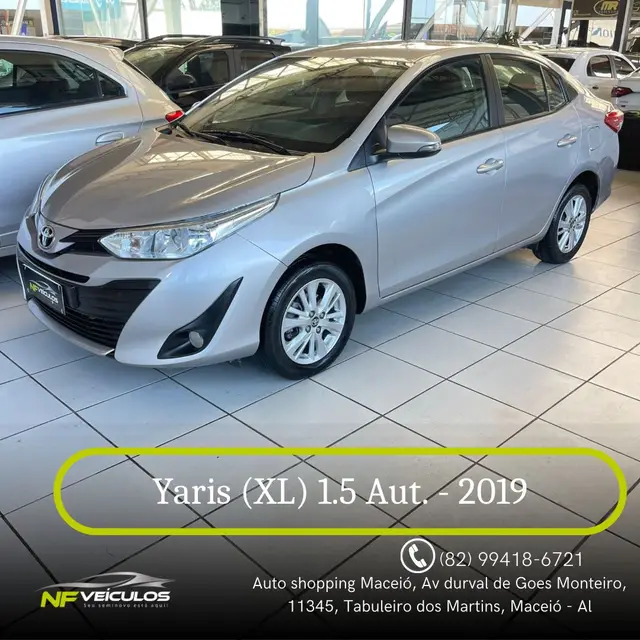 Carro Toyota Yaris Sedan 2019 1.5 XL CVT (Flex)
