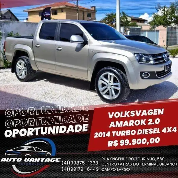Carro Volkswagen Amarok 2014 2.0 CD 4x4 TDi Highline (Aut)