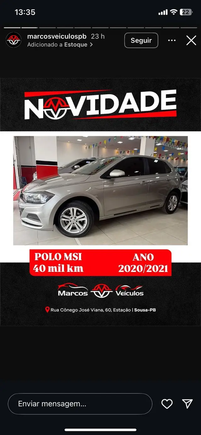 Carro Volkswagen Polo 2021 1.6 MSI (Flex)