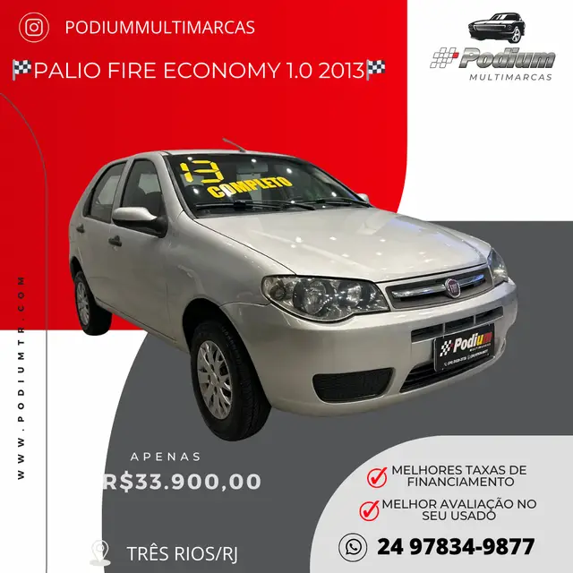 Carro Fiat Palio 2013 Fire 1.0 8V (Flex) 4p