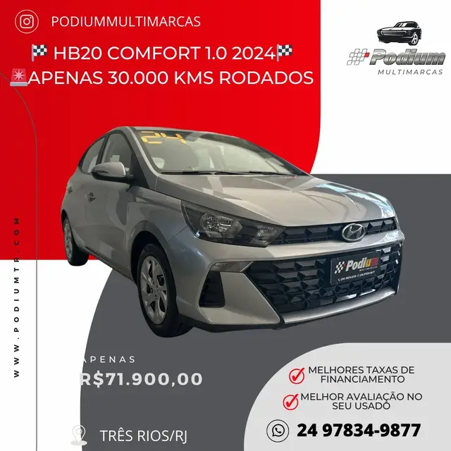 Carro Hyundai HB20 2023 Comfort 1.0 (Flex)