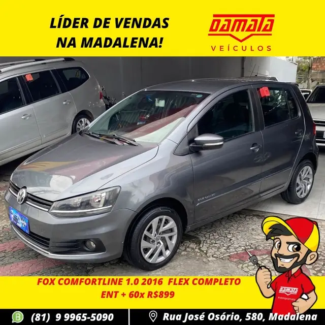 Carro Volkswagen Fox 2016 1.0 TEC Comfortline (Flex)