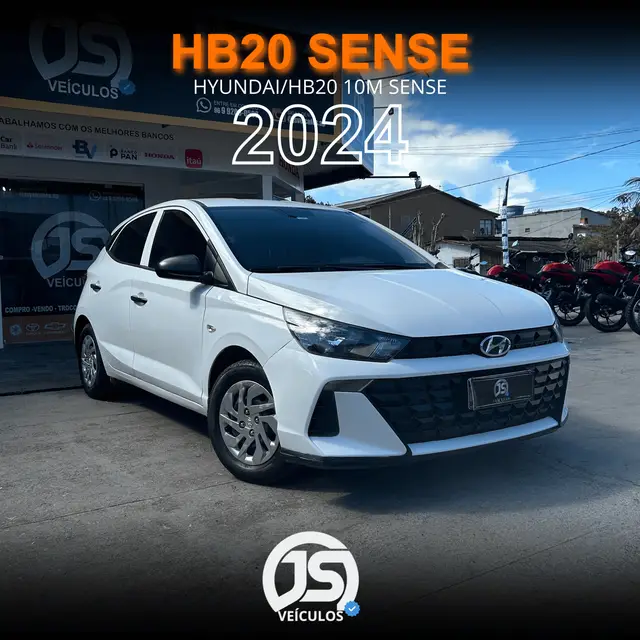 Carro Hyundai HB20 2024 Sense 1.0 (Mec.)