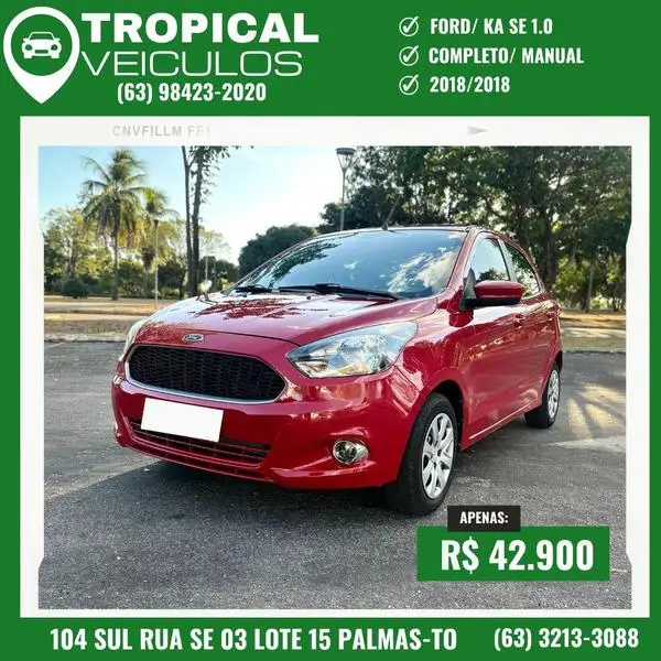 Carro Ford Ka 2018 1.0 S (Flex)