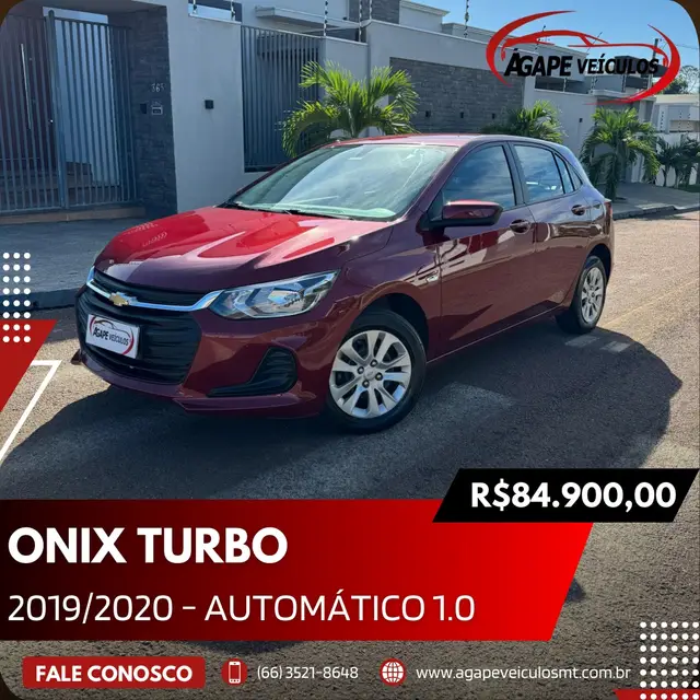 Carro Chevrolet Onix 2020 1.0 Turbo (Flex) (Aut)