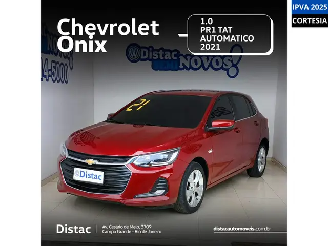 Carro Chevrolet Onix 2021 Premier 1.0 Turbo (Flex) (Aut)