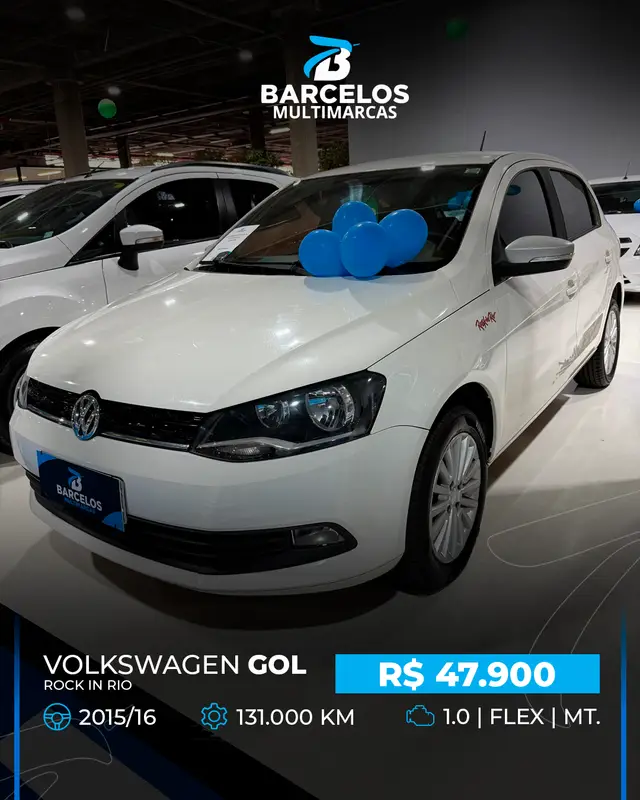 Carro Volkswagen Gol 2016 1.0 TEC Rock in Rio (Flex)