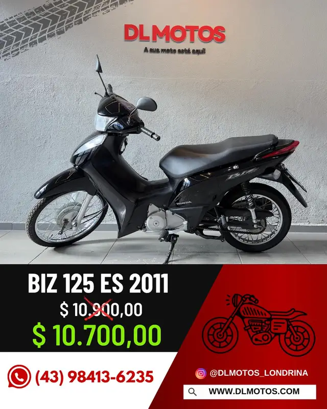 Moto Honda Biz 125i 2011 ES
