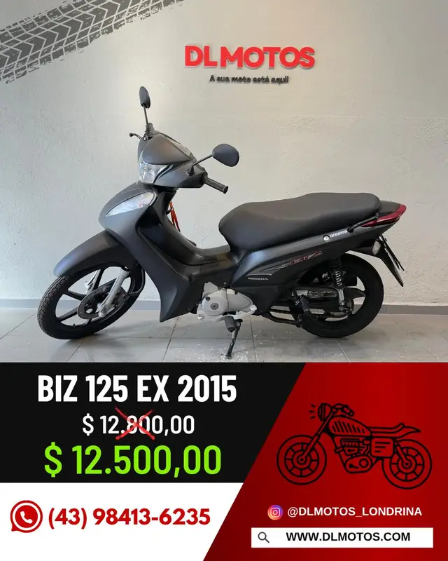 Moto Honda Biz 125i 2015 EX