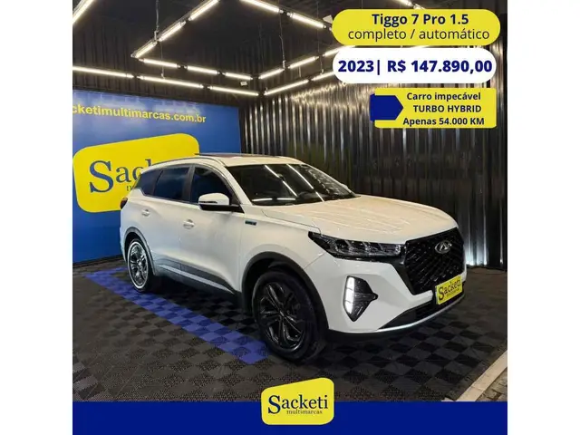 Carro CAOA Chery Tiggo 7 Pro 2023 PRO 1.5 Turbo (Híbrido)